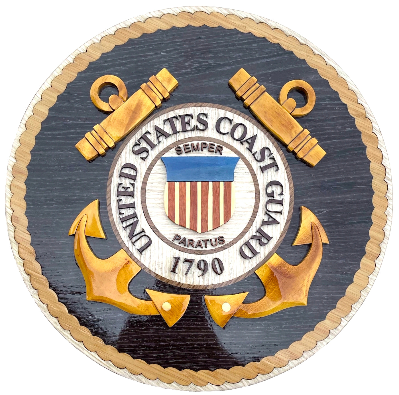 Shops Coast Guard Wood Art Plaque