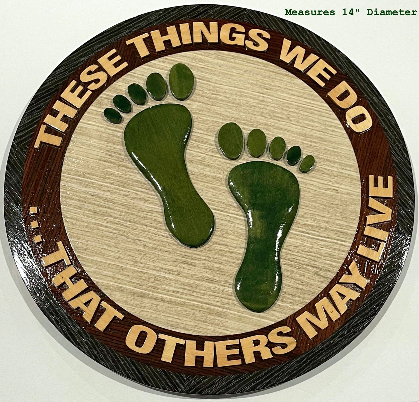 Air Force Combat Rescue JOLLY GREEN FEET (5 Toes)