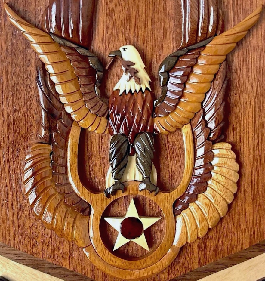 AIR FORCE RESERVE EMBLEM WOOD ART