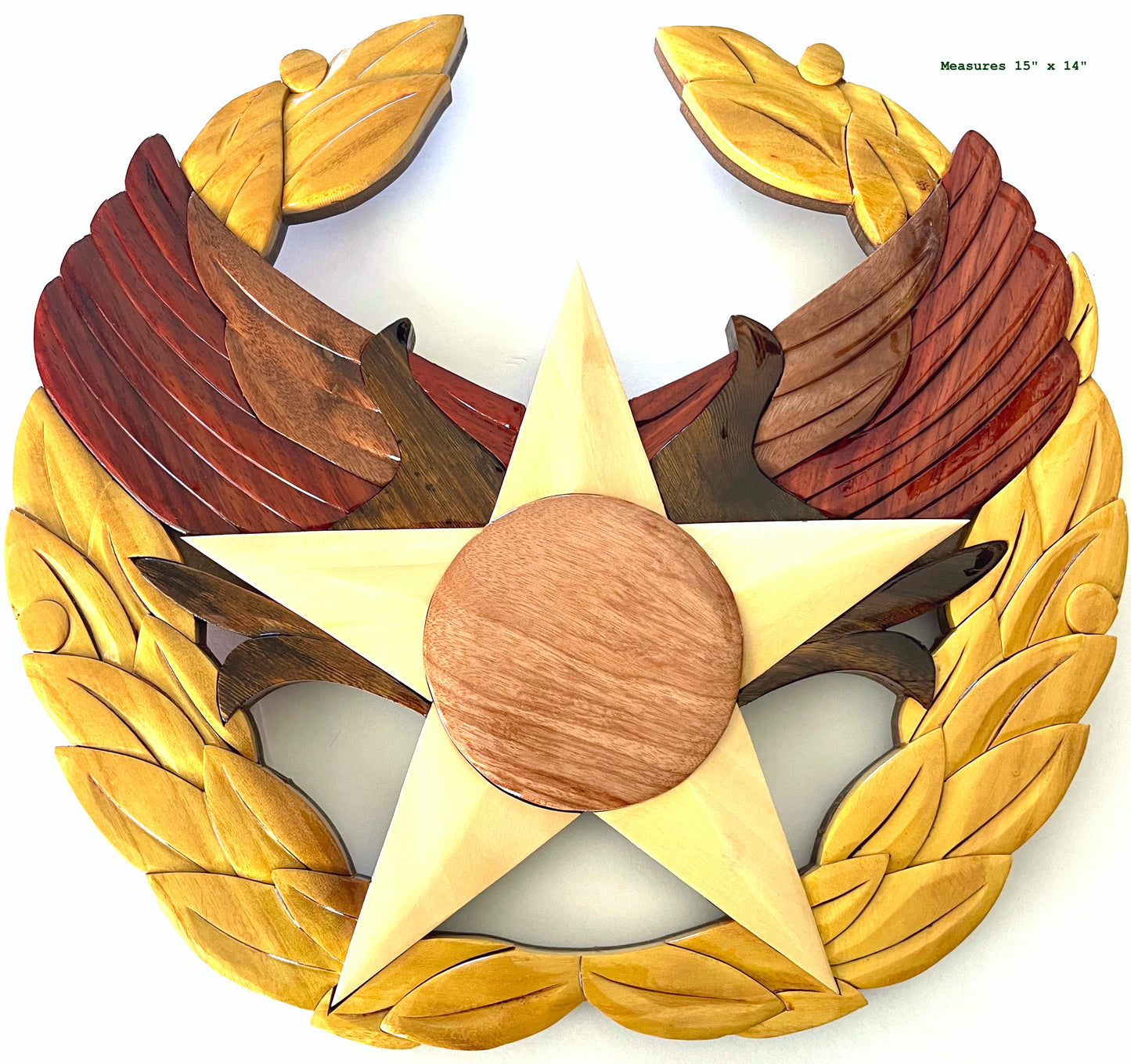 AIR FORCE CC BADGE Wood Art - COMMANDERS INSIGNIA