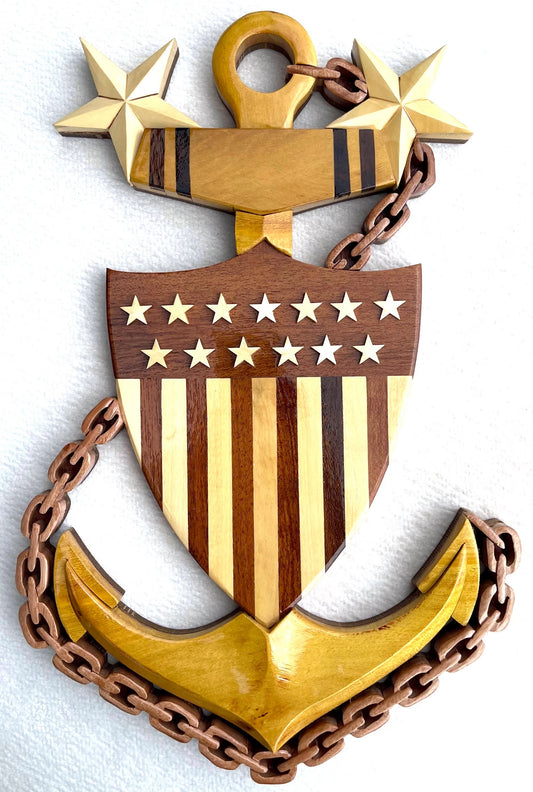 MASTER CHIEF PETTY OFFICER WOOD ART