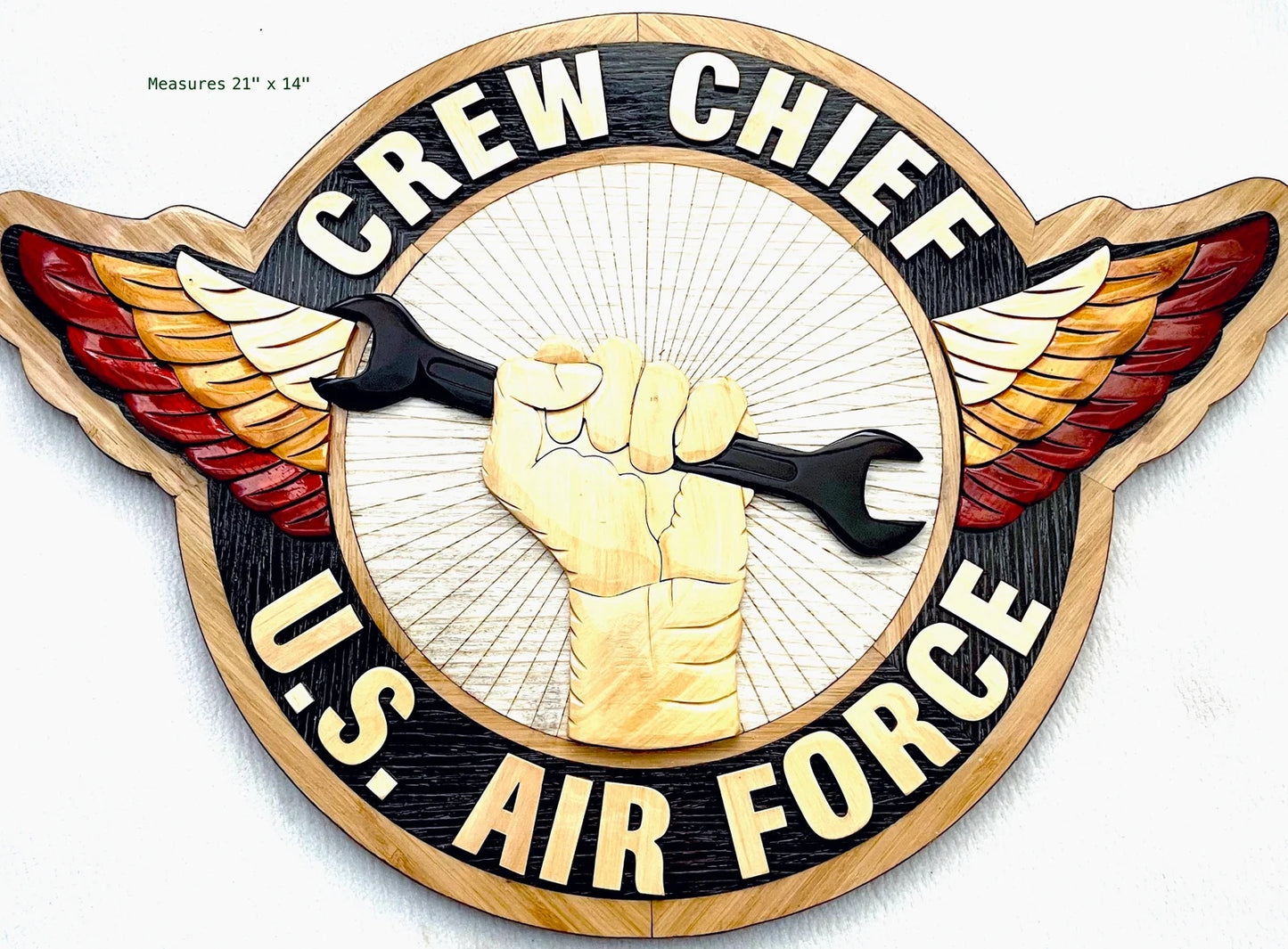 AIR FORCE CREW CHIEF Wood Art Plaque