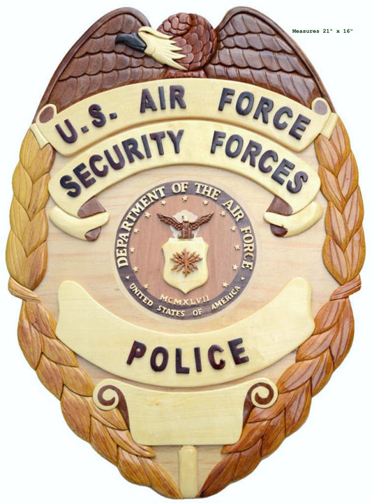 AIR FORCE DAF SECURITY FORCES POLICE BADGE