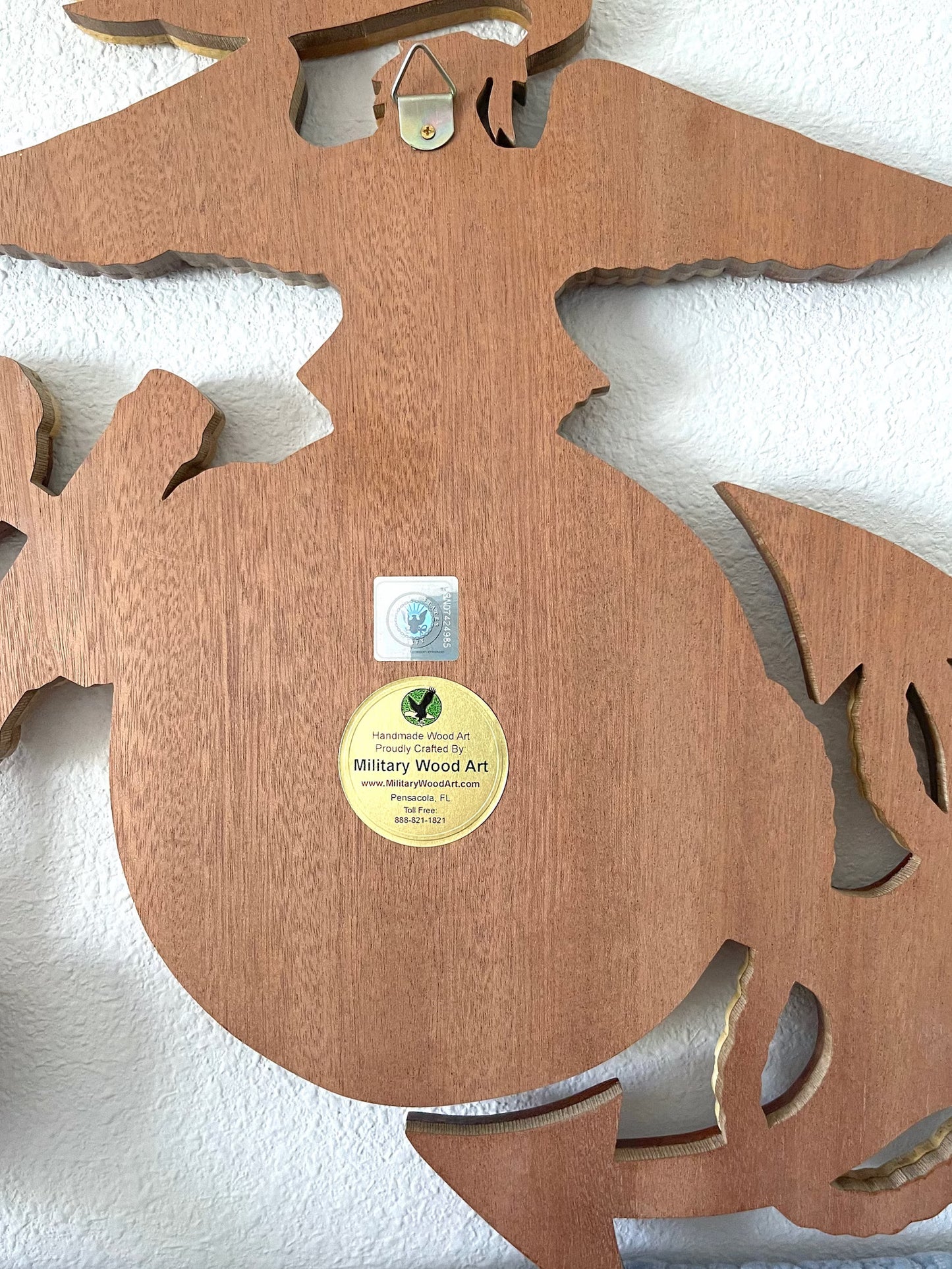 EAGLE GLOBE & ANCHOR Wood Art