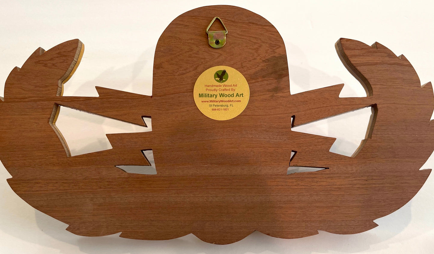 EOD BADGE WOOD ART PLAQUE (BASIC)