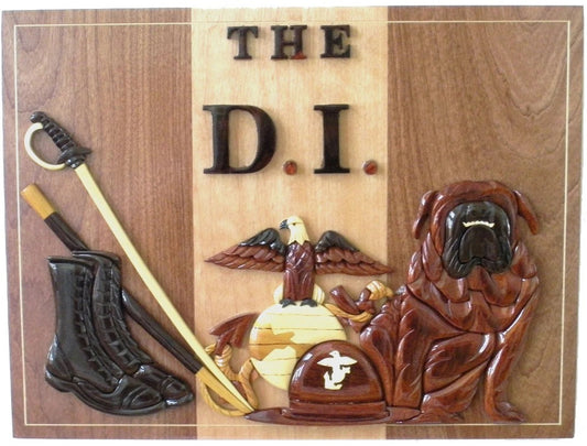 MARINE CORPS DRILL INSTRUCTOR PLAQUE