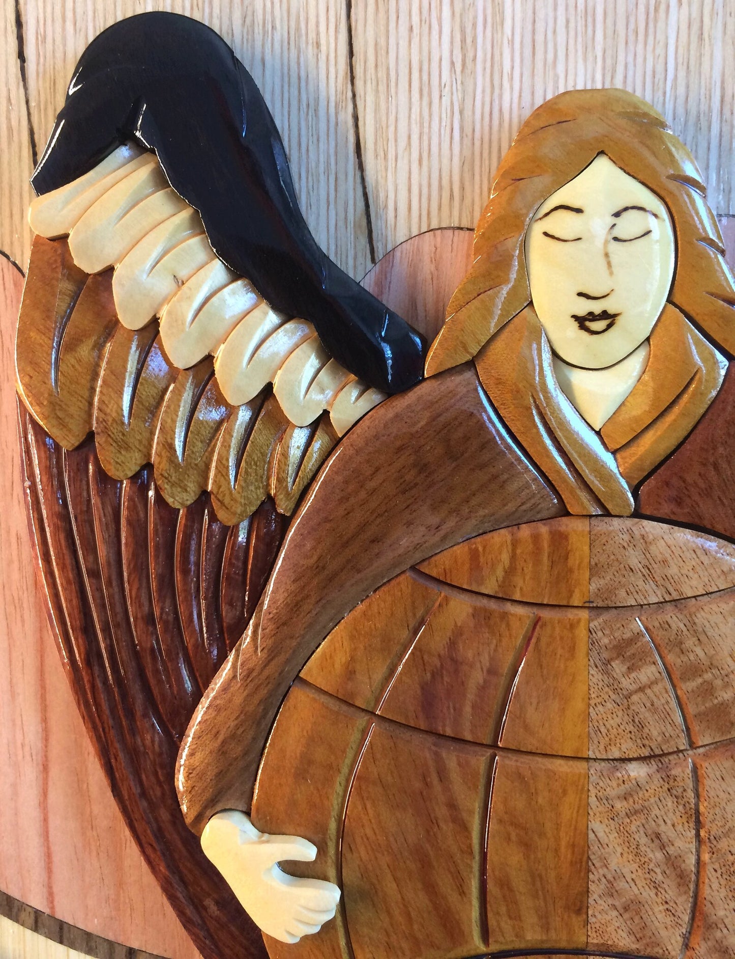 AIR FORCE PARARESCUE PJ EMBLEM WOOD ART