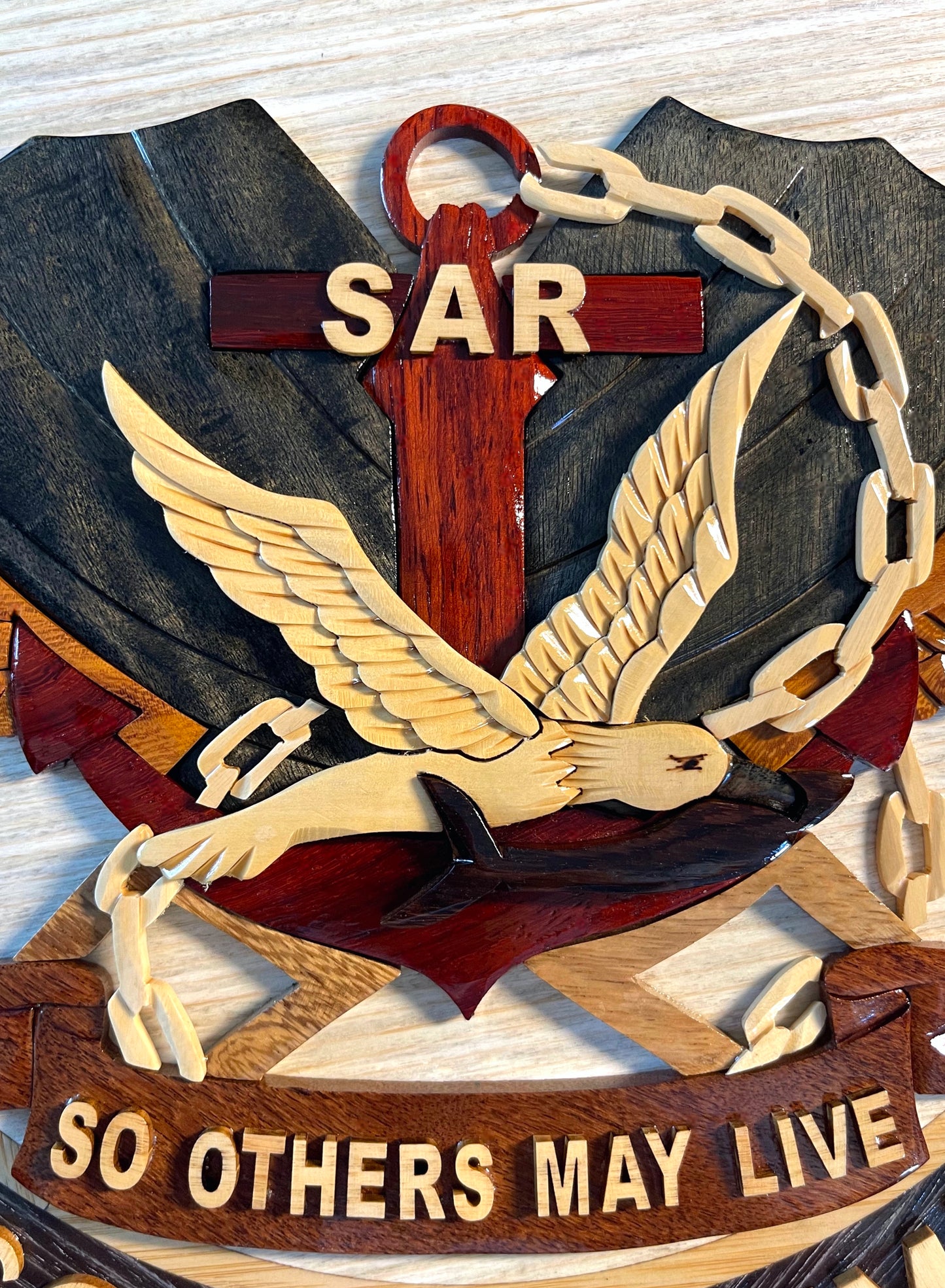 Navy RESCUE SWIMMER SAR Wood Art