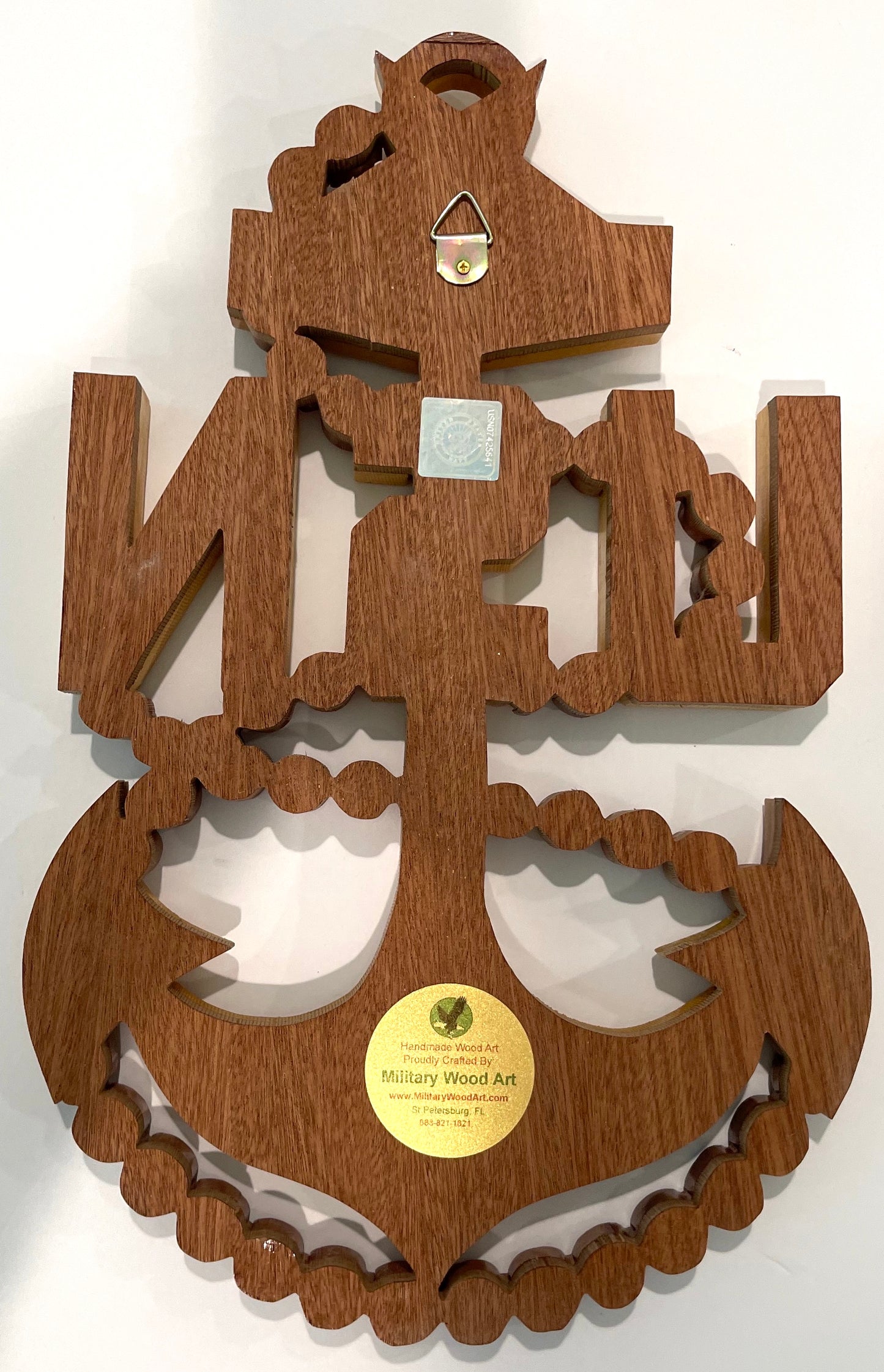 NAVY SENIOR CHIEF PETTY OFFICER ANCHOR Wood Art