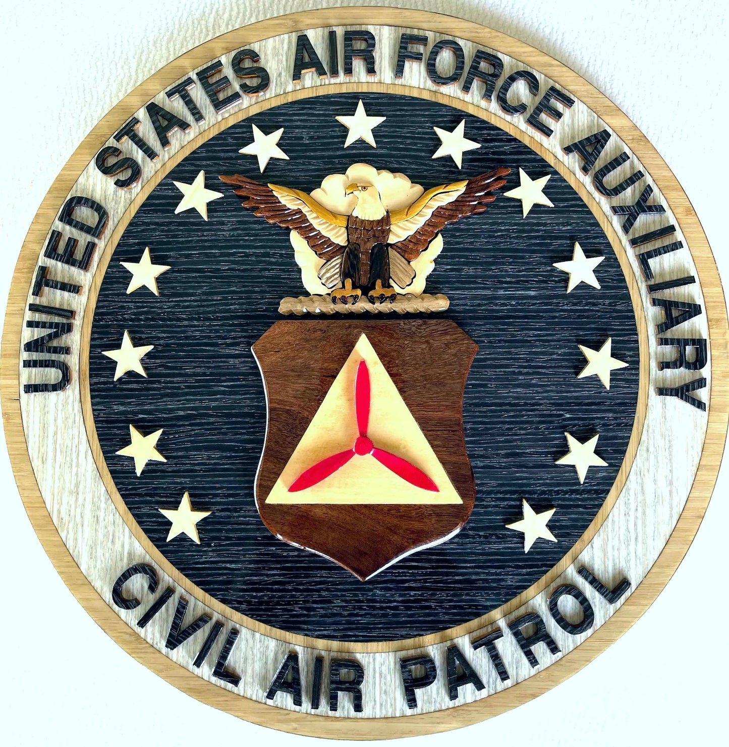 CIVIL AIR PATROL USAF AUXILIARY Wood Art