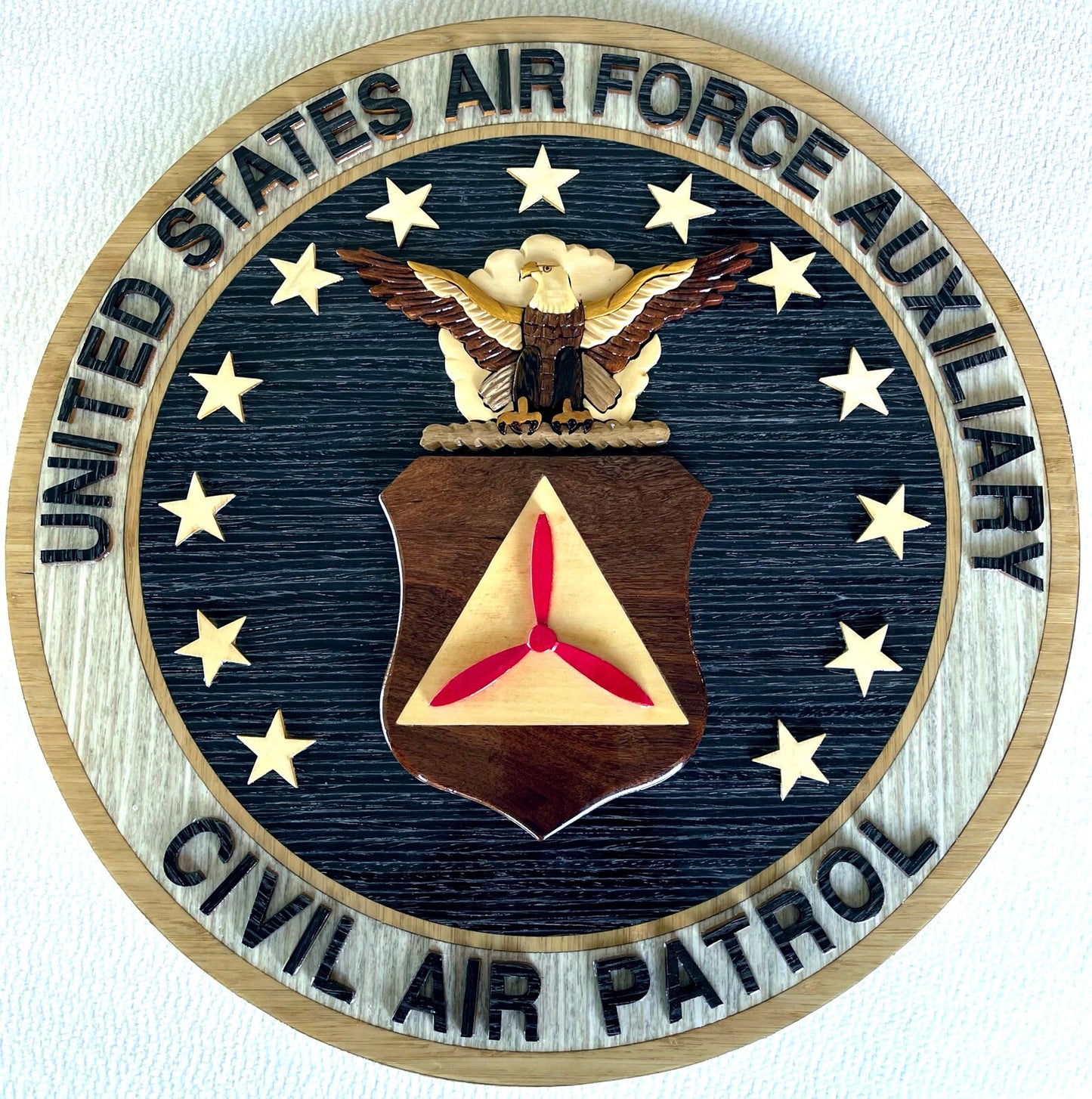 CIVIL AIR PATROL USAF AUXILIARY Wood Art