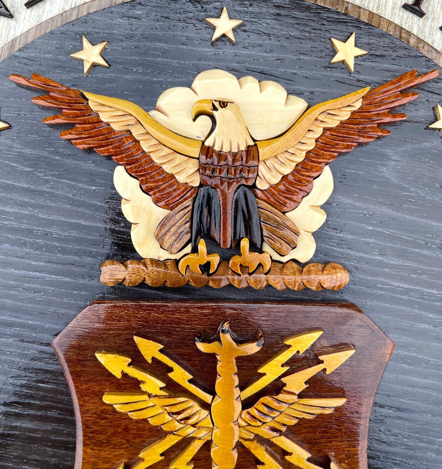 AIR FORCE EMBLEM WOOD ART