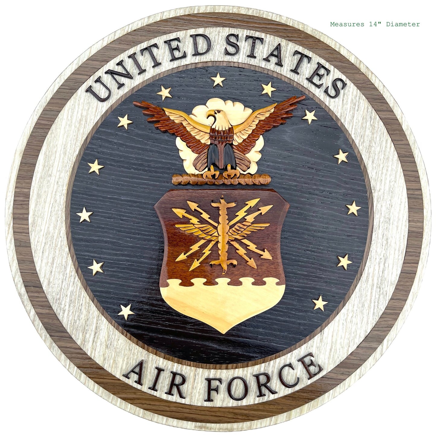 AIR FORCE EMBLEM WOOD ART