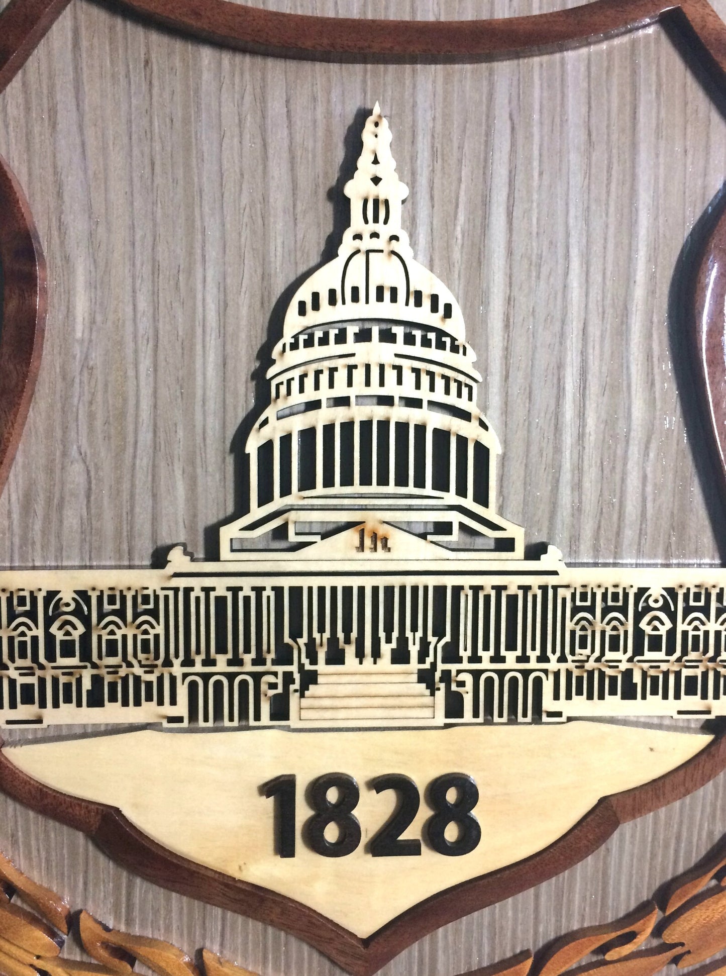 U.S. Capitol Police Emblem Wood Art