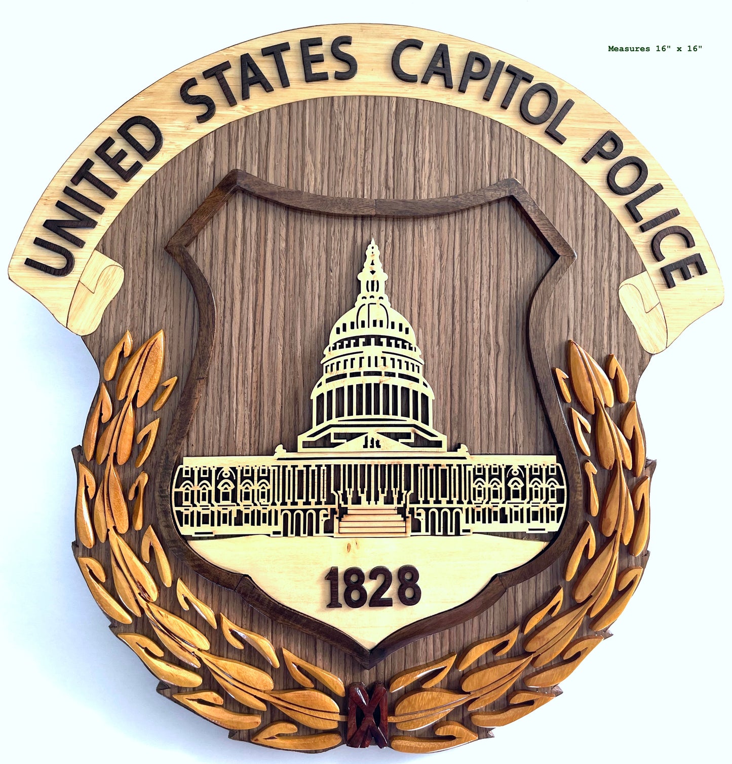 U.S. Capitol Police Emblem Wood Art