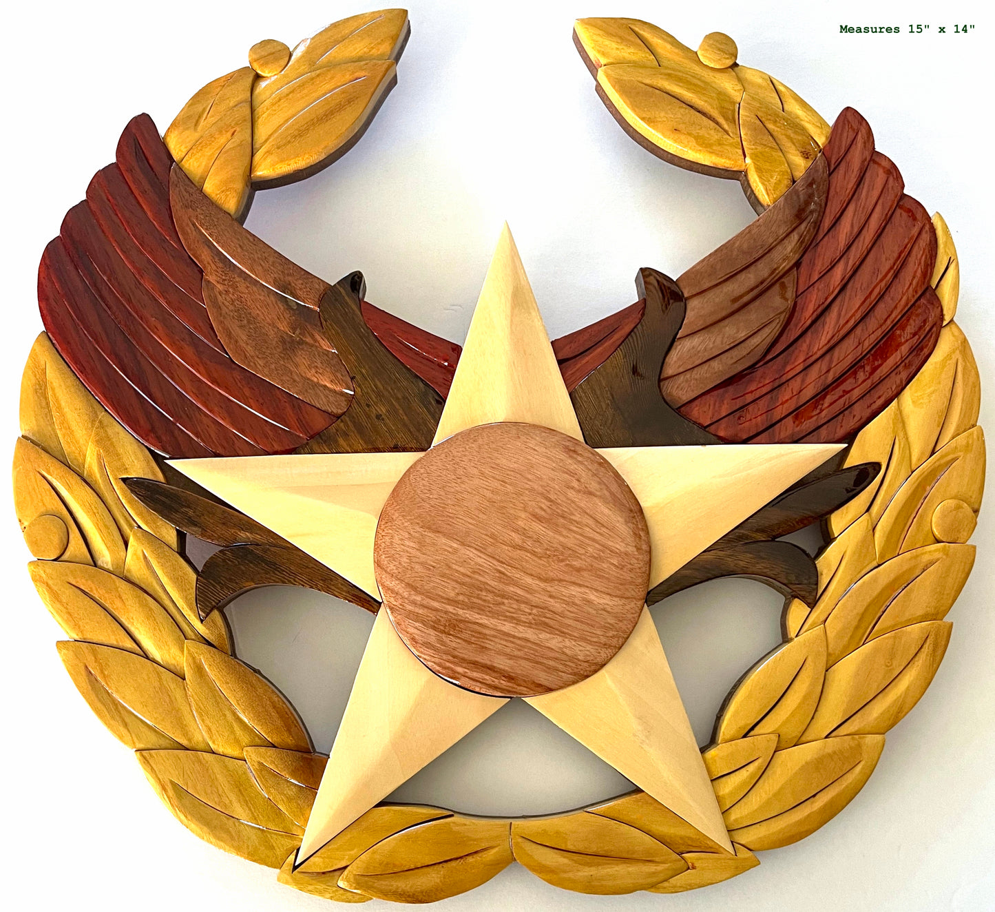 AIR FORCE CC BADGE Wood Art - COMMANDERS INSIGNIA