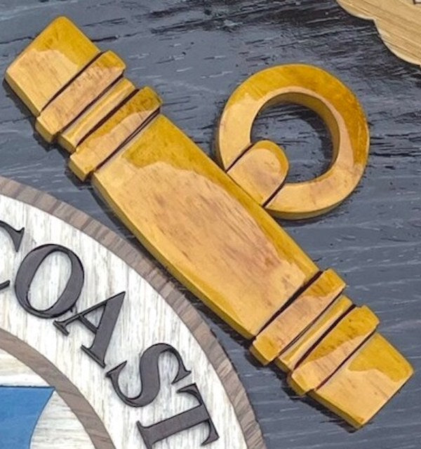 COAST GUARD EMBLEM WOOD ART
