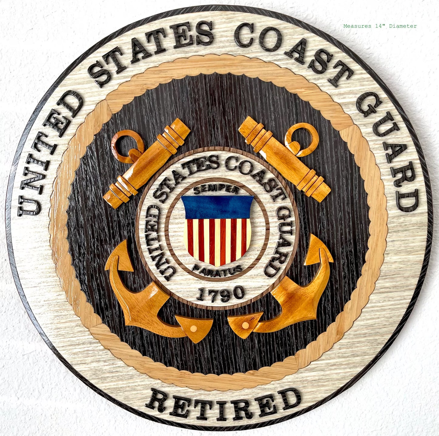 COAST GUARD RETIRED Wood Art