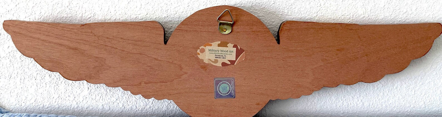 NAVAL AVIATION OBSERVER BADGE Wood Art