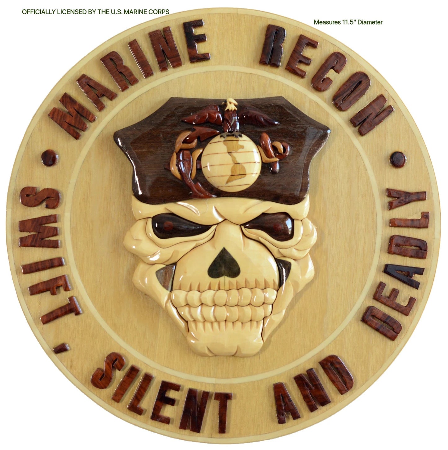 MARINE RECON WOOD ART PLAQUE