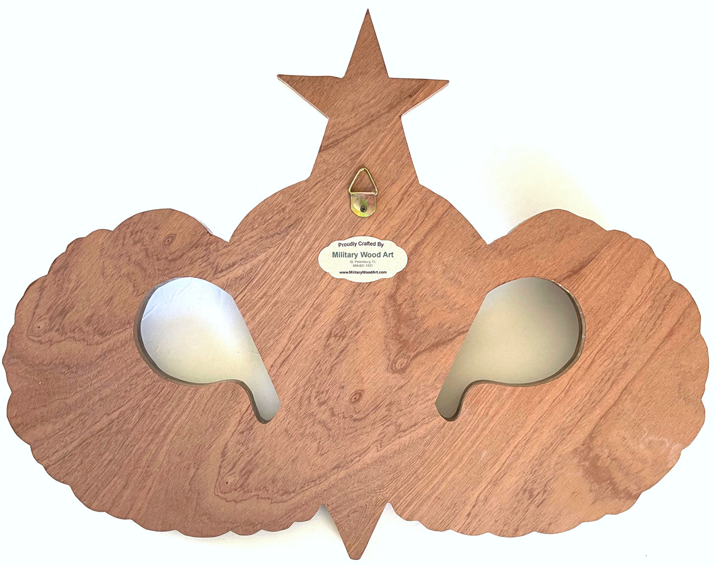 Military SENIOR JUMP WINGS Wood Art Plaque