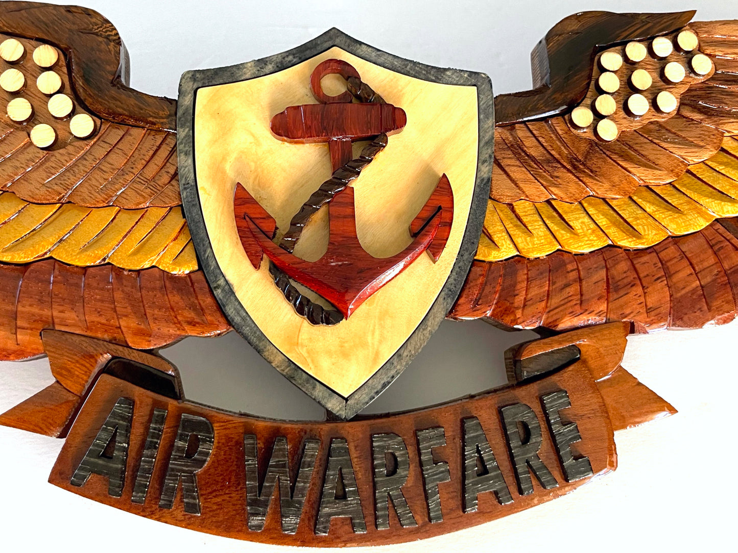 NAVY AIR WARFARE WINGS (EAWS) Wood Art Plaque