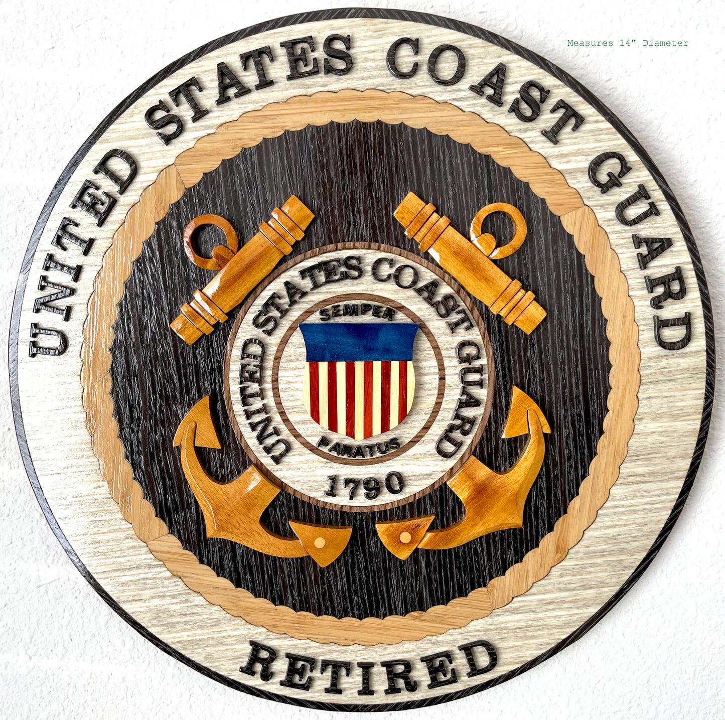 COAST GUARD RETIRED Wood Art