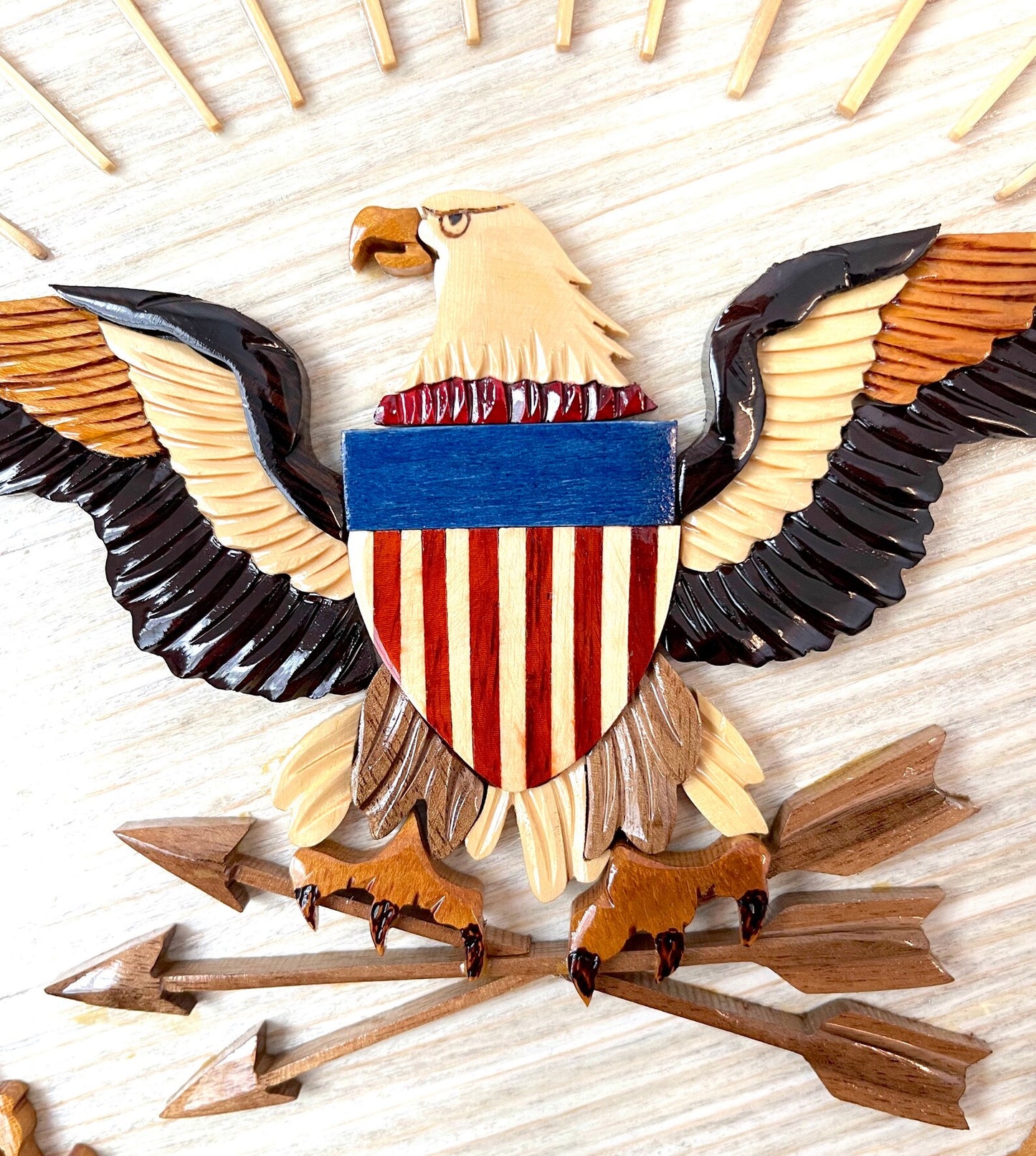 DEPARTMENT OF DEFENSE SEAL (DOD) WOOD ART