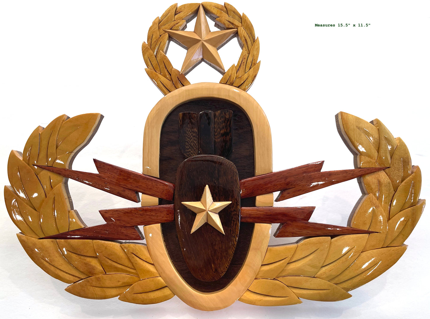 MASTER EOD BADGE WOOD ART PLAQUE