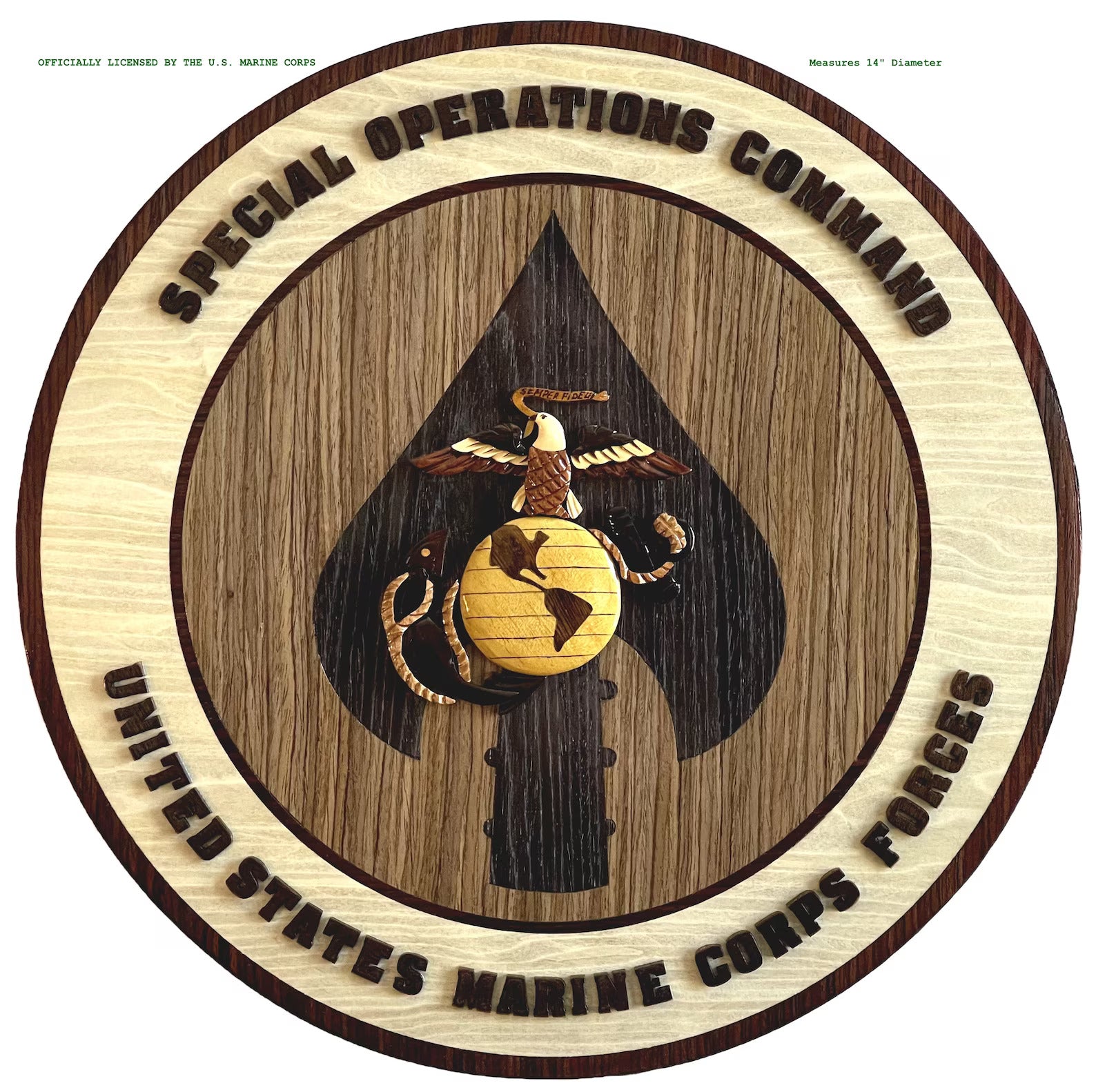 MARINE CORPS SPECIAL OPS COMMAND (MARSOC) – Military Wood Art