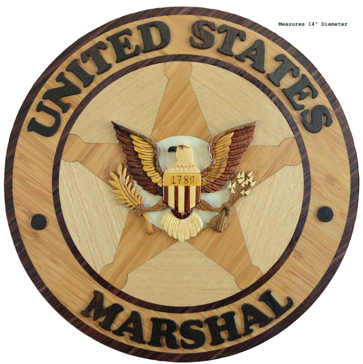 U.S. MARSHAL STAR BADGE EMBLEM