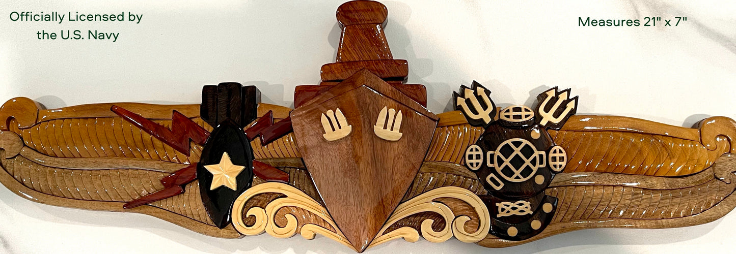 Navy Special Operations (SPECOPS) Warfare Insignia Wood Art