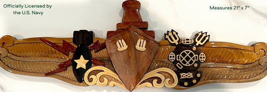 Navy Special Operations (SPECOPS) Warfare Insignia Wood Art