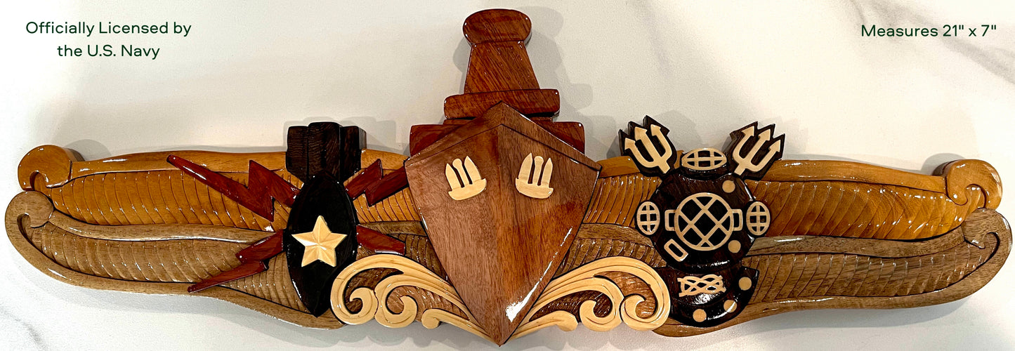 Navy Special Operations (SPECOPS) Warfare Insignia Wood Art