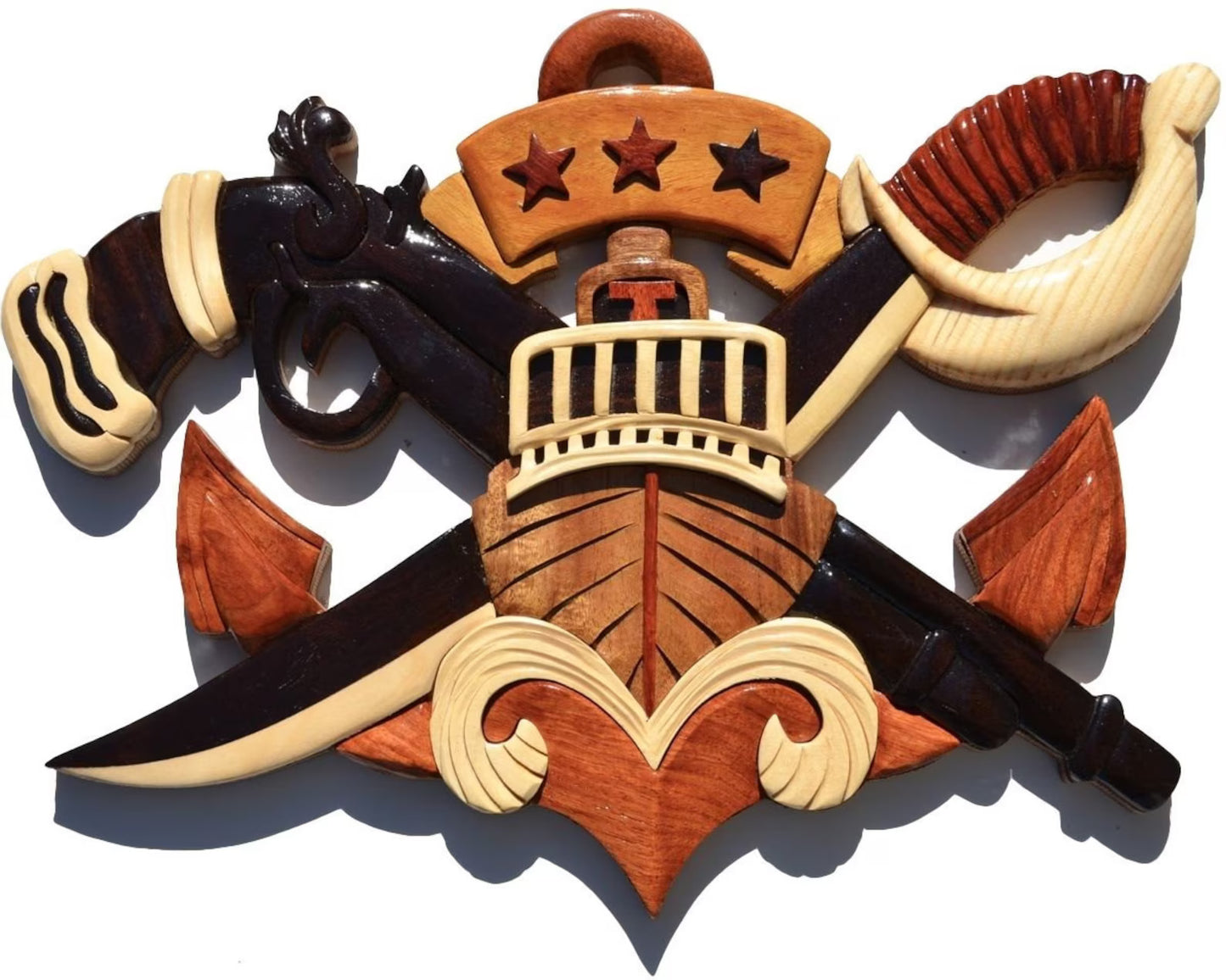 NAVY MASTER SWCC INSIGNIA WOOD ART