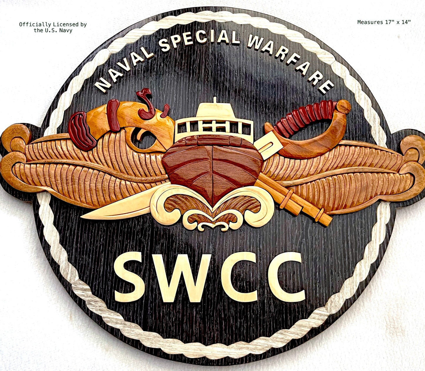 SPECIAL WARFARE COMBATANT-CRAFT CREWMAN (SWCC) WOOD ART