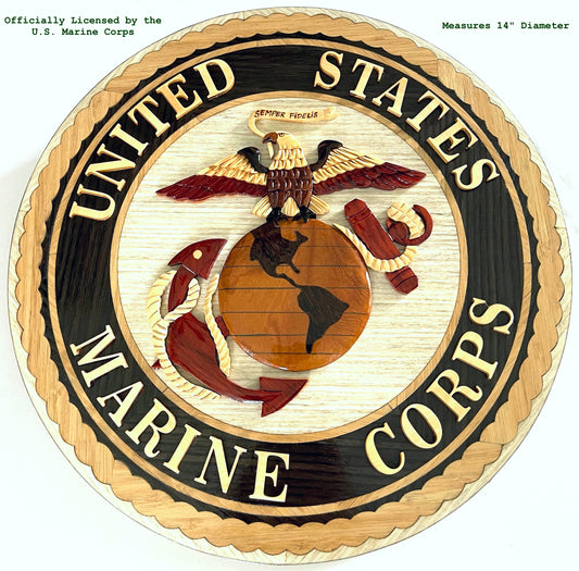 MARINE CORPS EMBLEM Wood Art