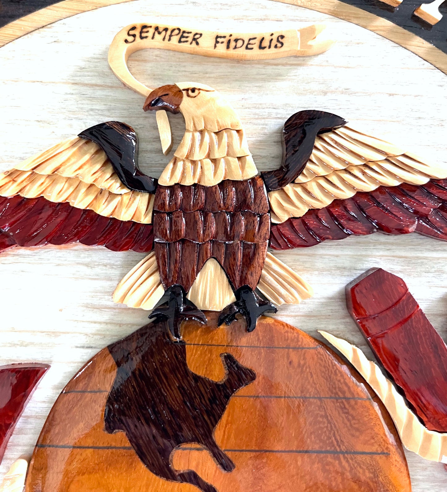 MARINE CORPS EMBLEM Wood Art