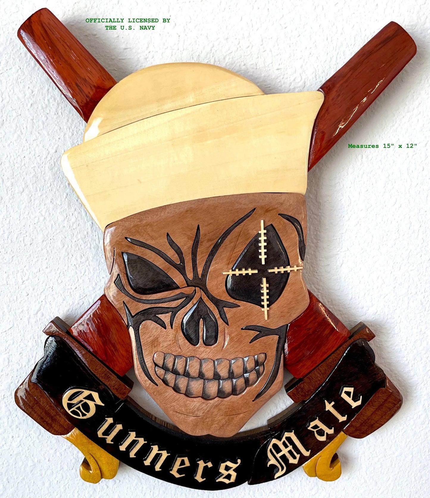 NAVY GUNNERS MATE WOOD ART