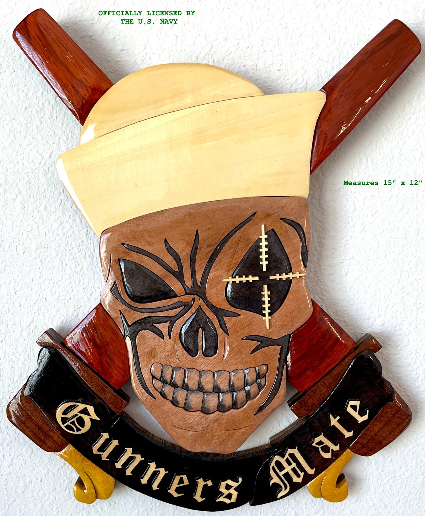 NAVY GUNNERS MATE WOOD ART