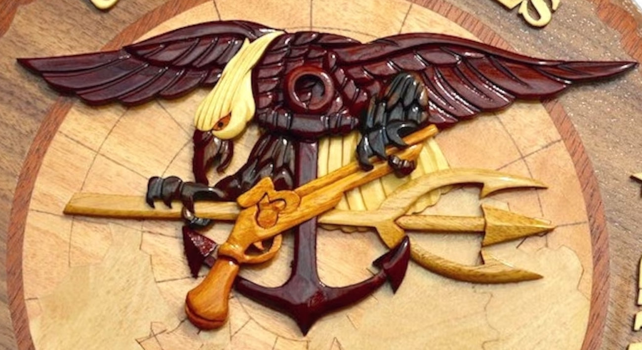 Naval Special Warfare (NSW) Command Wood Art Emblem