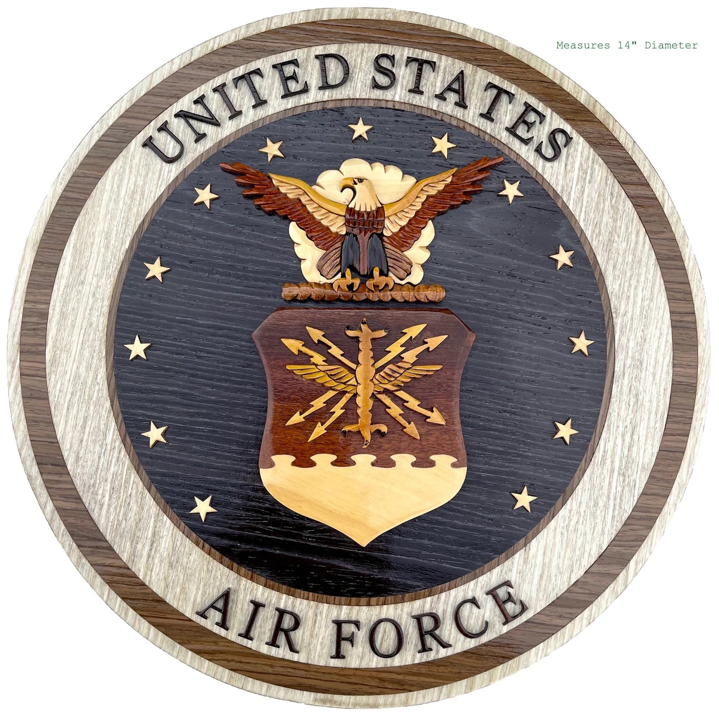 AIR FORCE EMBLEM WOOD ART