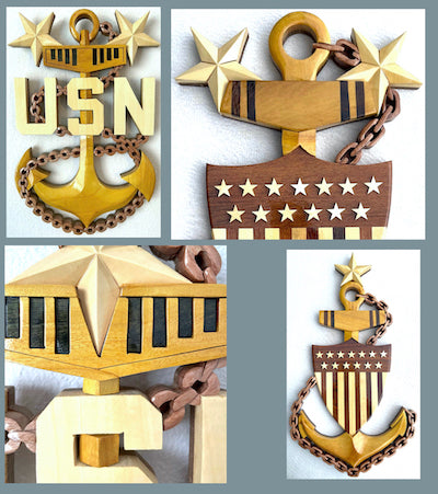 Military Wood Art, Handcrafted Plaques
