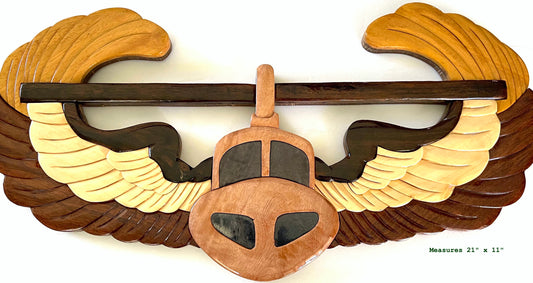 AIR ASSAULT EMBLEM Wood Art Plaque