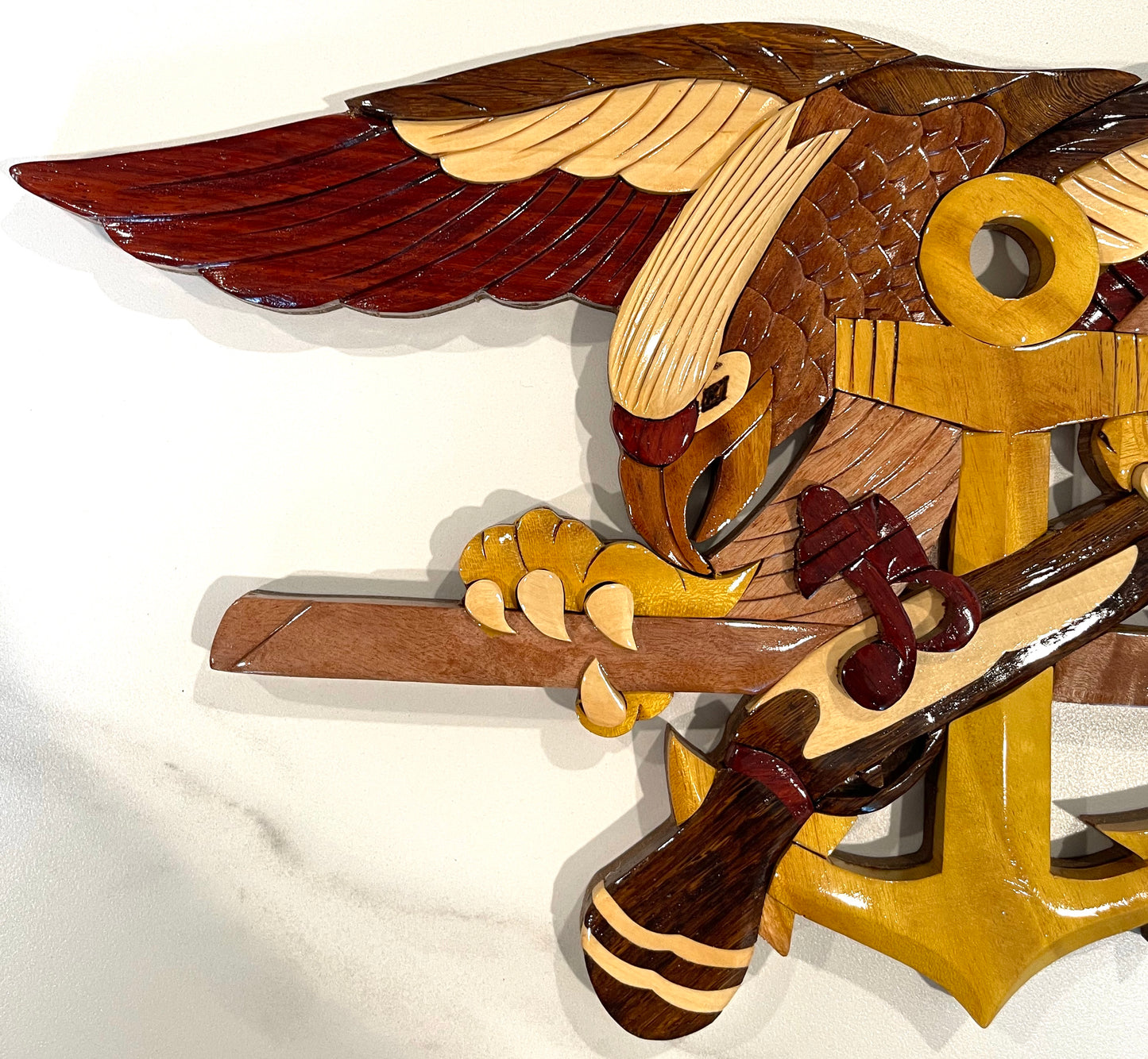 NAVY SPECIAL WARFARE Insignia - SEAL TRIDENT Wood Art