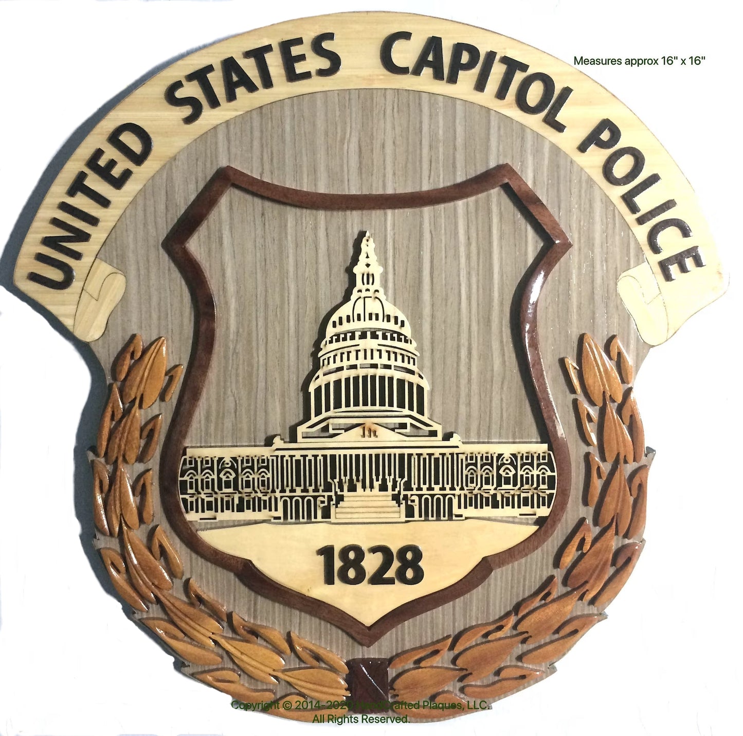 U.S. Capitol Police Emblem Wood Art