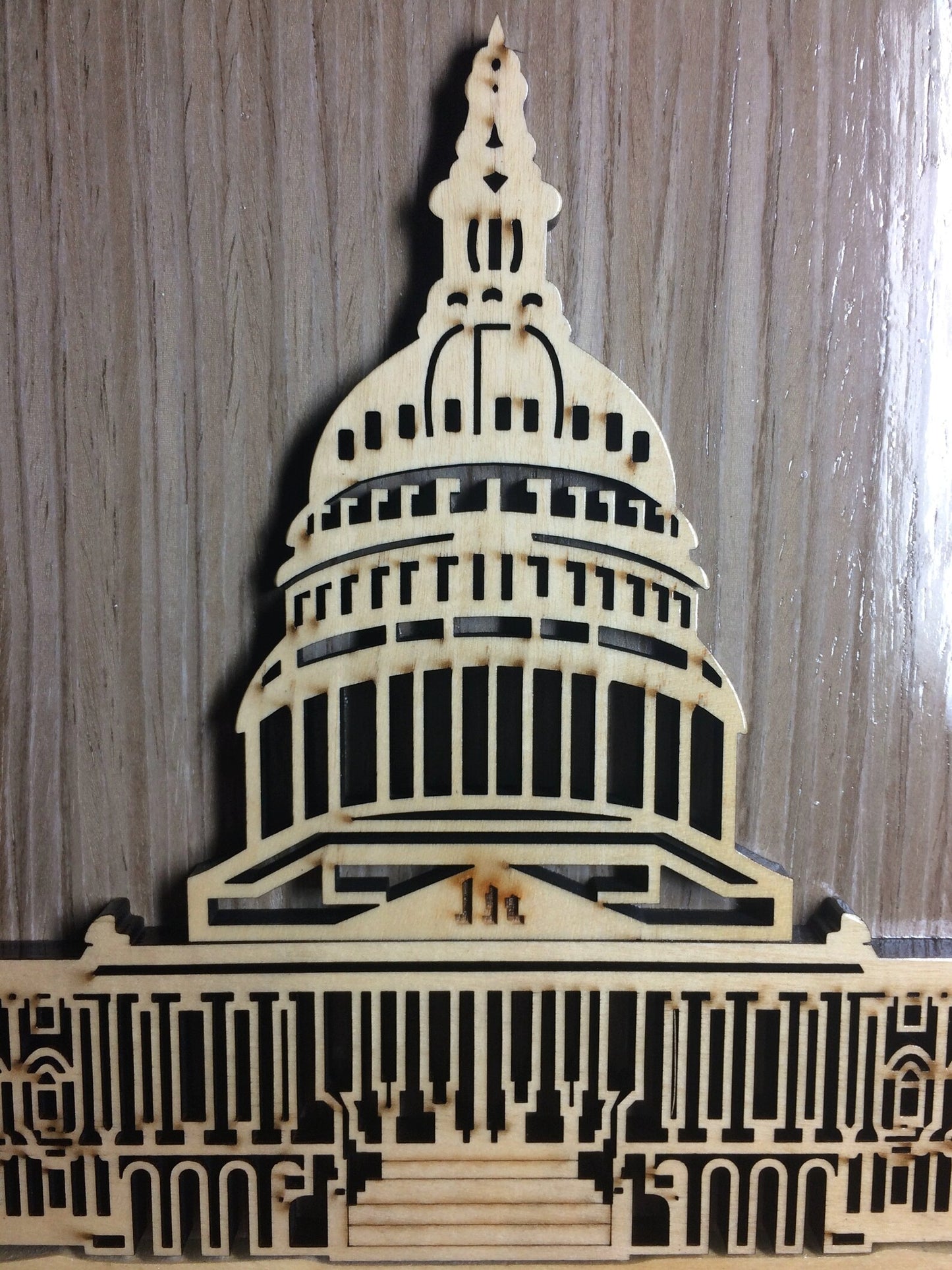 U.S. Capitol Police Emblem Wood Art