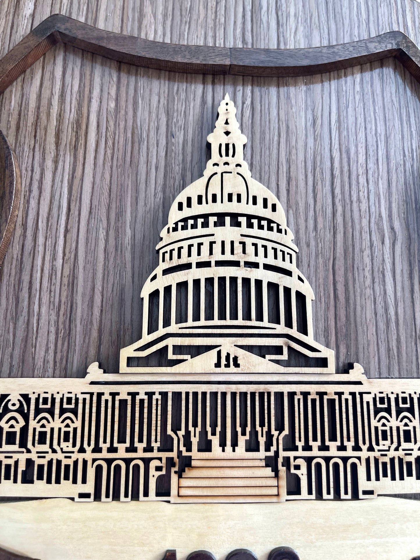 U.S. Capitol Police Emblem Wood Art