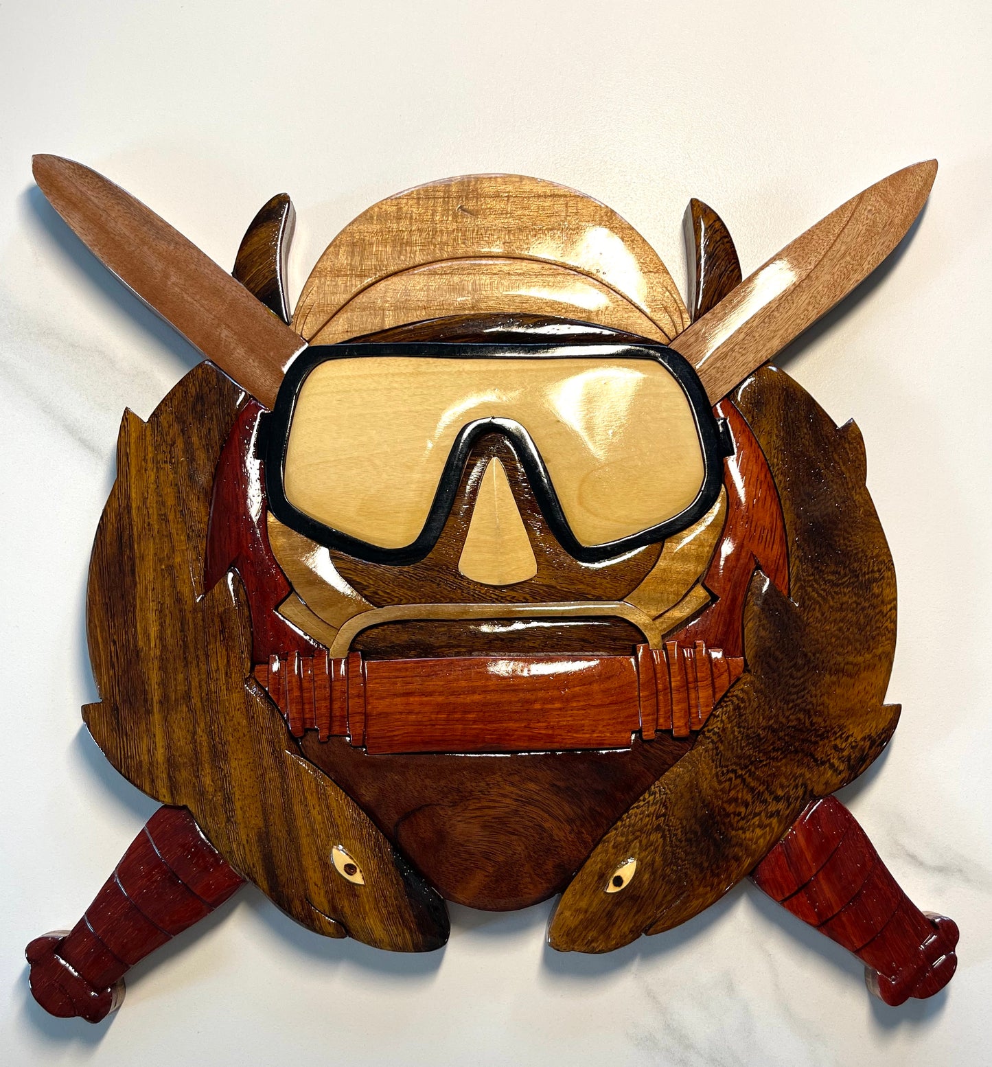 SPECIAL OPS / COMBAT DIVER BADGE Wood Art Plaque