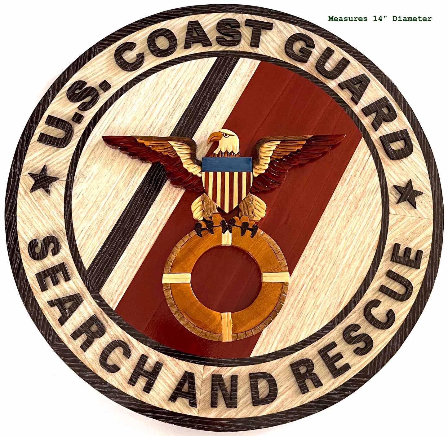 Coast Guard SEARCH and RESCUE SAR Wood Art